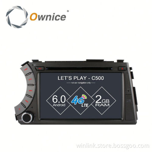 Ownice C500 Cortex A53 4core car stereo for Ssangyong Actyon Kyron bulit in wifi BT+16G ram
